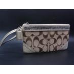 # прекрасный товар # COACH Coach signature парусина × кожа сумка мульти- кейс список let оттенок коричневого × оттенок золота DY0699