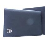 ■極美品■ dunhill ダンヒル ウィンザー レザー カードケース カード入れ 名刺入れ メンズ ブラック系 FD0256