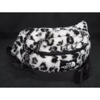 # как новый # THE NORTH FACE - The * North Face боа Leopard сумка "body" сумка на плечо наклонный .. оттенок белого FG3629