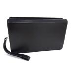 ■新品同様■ dunhill ダンヒル レザー セカンドバッグ クラッチバッグ 紳士 ビジネス メンズ ブラック系 FG4981