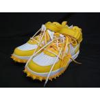 ■新品同様■ NIKE ナイキ OFF-White エアフォース1 レザー ハイカットスニーカー サイズ27cm 靴 シューズ アイボリー系 FG5718