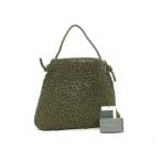 ■新品同様■ ANTEPRIMA アンテプリマ ワイヤーバッグ PVCワイヤー ワンハンドル ハンドバッグ レディース メンズ カーキ系 FG8833