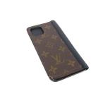 LOUIS VUITTON ルイヴィトン M69577 モノグラム フォリオ 手帳型 iPhone11 対応 アイフォンケース スマホケース ブラウン系 FL4724