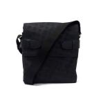 ■新品同様■ dunhill ダンヒル ディーエイト PVC×レザー クロスボディ ショルダーバッグ 肩掛け 斜め掛け メンズ ブラック系 FL6265