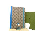 # новый товар # не использовался # GUCCI Gucci Disney сотрудничество Donald Duck GGs шкив mPVC блокнот ноутбук оттенок коричневого FM3097