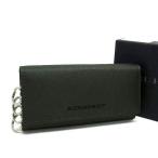 ■新品同様■ BURBERRY バーバリー レザー 内部ノバチェック 4連 キーケース 鍵入れ メンズ レディース カーキ系 FM9719