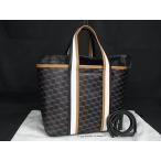 ■極美品■ PIERRE HARDY ピエールアルディ PVC 総柄 2WAY ハンドバッグ トートバッグ ショルダー レディース ブラック系 FN1666