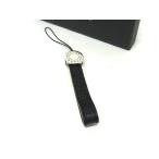 # новый товар # не использовался # BVLGARI BVLGARY Be Zero One кожа ремешок брелок для ключа очарование мужской оттенок серебра × оттенок черного FP6396