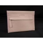 # как новый # LOEWE Loewe кожа мульти- сумка мульти- кейс бардачок женский розовый оттенок бежевого FQ2327