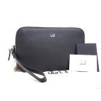 ■新品同様■ dunhill ダンヒル レザー クラッチバッグ セカンドバッグ マルチケース メンズ ブラック系 FR1778