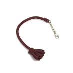 # как новый # HERMES Hermes karu men chi-ta кожа серебряный металлические принадлежности кисточка брелок для ключа очарование женский бордо серия FV1869