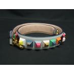 ショッピングフェンディ FENDI フェンディ ストラップユー レザー バッグ用 ショルダーストラップ 肩掛け ライトブルー系×マルチカラー FV3749