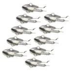  джиг-головка wa-m искусственная приманка вибрация -слойный . рыболовный грузик ложный палтус Chivas синий предмет пресная вода морская рыбалка 10gx10 шт. комплект свинец . цвет 