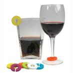 ワイン カラーグラスリング6個セット ワイングッズ グラスマーカー キャンティ グラスリング グラスアクセサリー ワインチャーム グラスチャーム ワインバー