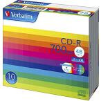 バーベイタムジャパンVerbatim Japan 1回記録用 CD-R 700MB 10枚 ホワイトプリンタブル 48倍速 SR80SP10V1