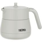 サーモス 真空断熱ティーポット ストレーナー付き 450ml ライトグレー TTE-450 LGY