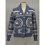 ショッピングロンハーマン ロンハーマン Ron Herman コンチョ カウチンニットジャケット XSサイズ ブルー レディース F-L5959