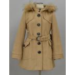  Burberry Blue Label BURBERRY BLUE LABEL мех ( енот ) меховое пальто подкладка проверка 38 размер бежевый женский F-L6117