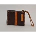  стиль работа с кожей STYLE LEATHER CRAFT бардачок футляр для карточек темно-коричневый унисекс F-ST2073