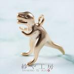  очарование динозавр tilanosaurus Gold 16.5mm 1 шт 1 штук цельный животное латунь серьги очарование Dinosaur T-Rex примерно 1.7cm