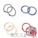 ヘアゴム 接着台付 【選べる8色】 径50mm 50個 リングゴム ヘアゴム金具 ボタン足付 径約5cm アクセサリーパーツ 問屋