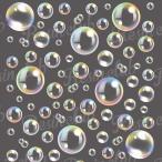 Resin club(レジンクラブ)埋め込みレジンシール しゃぼん玉 1枚 レジン 封入 シャボン玉 泡 バブル ゆめかわ 海 空 メルヘン シール