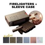 FIRELIGHTERS + SLEEVE CASE рукав кейс комплект fire - зажигалка z Match растопка уличный барбекю 