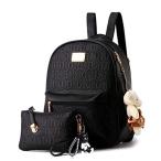 DOODOO レディース リュック ミニ バックパック Mini Rucksack Pack Bag for Women PUレザー ポシェ