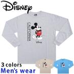 ディズニー 長袖 Tシャツ メンズ ミッキー マウス ワイド ネズミ グッズ メール便送料無料 DY1-3914A