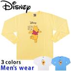 ディズニー 長袖 Tシャツ メンズ くまの プーさん ワイド アニメ グッズ メール便送料無料 DY1-3915A