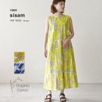 オーガニックコットン レンガノースリーブワンピース sisam