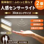 人感センサーライト 室内 充電 led USB 屋内 足元灯 常夜灯 ナイトライト 玄関 クローゼット 照明 感知式 2個