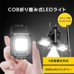 懐中電灯 ランタン LEDライト LED投光器 屋外 防水 充電式 COB USB 作業 小型 ミニ アウトドア 可動スタンド キャンプ 照明 軽量 ワーク 防災 キーホルダー