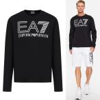 送料無料 53 EMPORIO ARMANI EA7 エンポリオアルマーニ イーエーセブン 7VPT85 PJFFZ 1200 ブラック Tシャツ クールネック 長袖