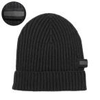 送料無料 2 PRADA プラダ UMD188 NERO ニットキャップ ニット帽 男女兼用