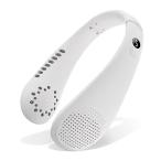 ネックファン ホワイト | 送料無料 ネッククーラー 首掛け扇風機 5段階風量調節 Type-C充電