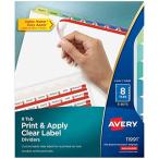 Avery Index Maker Dividers, 8-Tab, Multi-Color, 5 Sets (11991)並行輸入品　送料無料