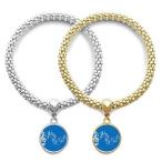 DIYthinker Movg 5-le Staff Blue Lover Bracelet Bangle Pendant Jewelry Coupl