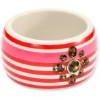 Juicy Couture "A Trip To Bountiful" Red Large Striped Bracelet並行輸入品　送料無料