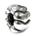 Queenberry Sterling Silver Endless Heart European Style Bead Charm並行輸入品　送料無