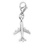 It's All About...You! Airplane Stainless Steel Clasp Clip on Charm 74L並行輸入品