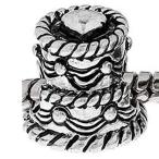 Double Deck Wedding Cake Charm Bead Spacer for Snake Charm Bracelet並行輸入品　送料