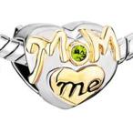 European Love Mom and Daughter Charm Bead Spacer for Snake Chain Charm Brac