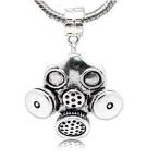 Sexy Sparkles Gas Mask Dangle Charm Spacer Bead Stopper for European Bracel