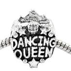Dancing Queen Super Star Charm Spacer Bead for European Snake Chain Charm B