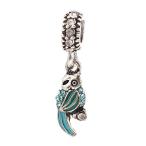 Sexy Sparkles Parrot Bird Charm Compatible with Most Major European Brand B