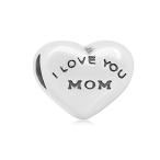 Sexy Sparkles I Love You Mom Stainless Steel Mothers Day European Charm for