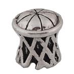 European Basketball in Hoop Charm Bead Spacer for Snake Chain Charm Bracele