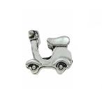 Sexy Sparkles Scooter Bike Charm European Spacer Bead for Snake Chain Charm