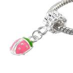 Sexy Sparkles Lady Bugpink Enamel Dangle Bead Charm Spacer for European Sna